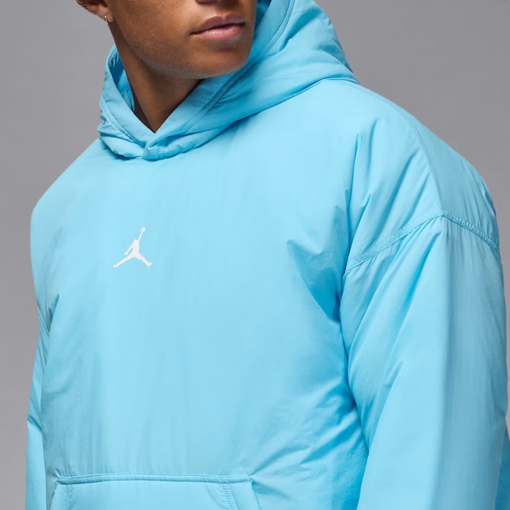 Jordan Men’s Sky Blue Hooded Windbreaker with White Jumpman